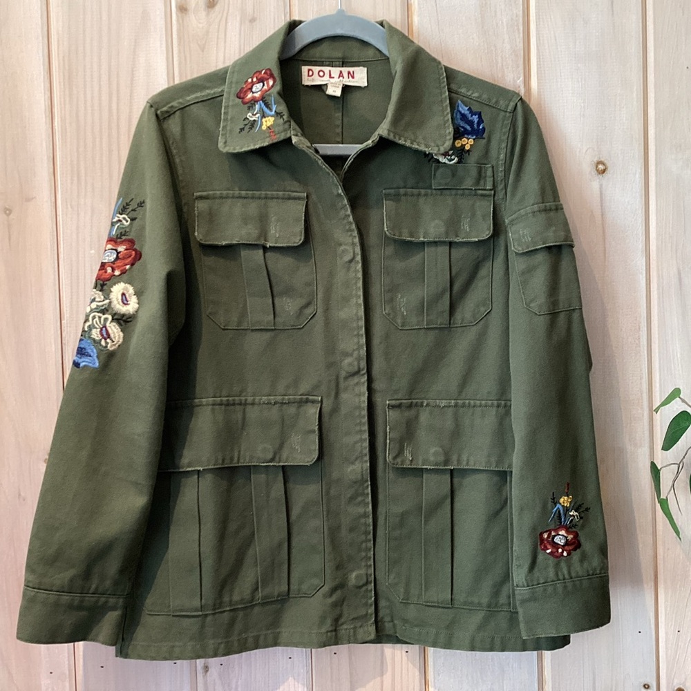 Anthropologie Dolan Embroidered Utility Jacket - Picture 9 of 12